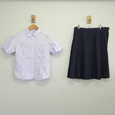 【中古】大阪府 三国丘高等学校 女子制服 2点（シャツ・スカート）sf037623