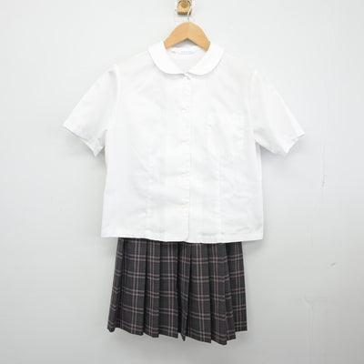 【中古】宮崎県 都城聖ドミニコ学園高等学校 女子制服 3点（シャツ・シャツ・スカート）sf037633