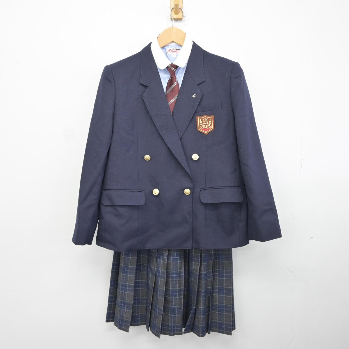 【中古】宮崎県 都城農業高等学校 女子制服 5点（ブレザー・シャツ・スカート）sf037635