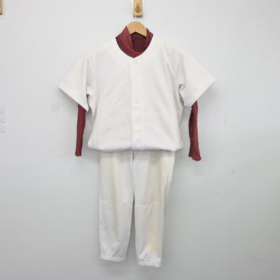 【中古】茨城県 関城中学校/野球部 男子制服 3点（部活ユニフォーム 上・その他アイテム・部活ユニフォーム 下）sf037649