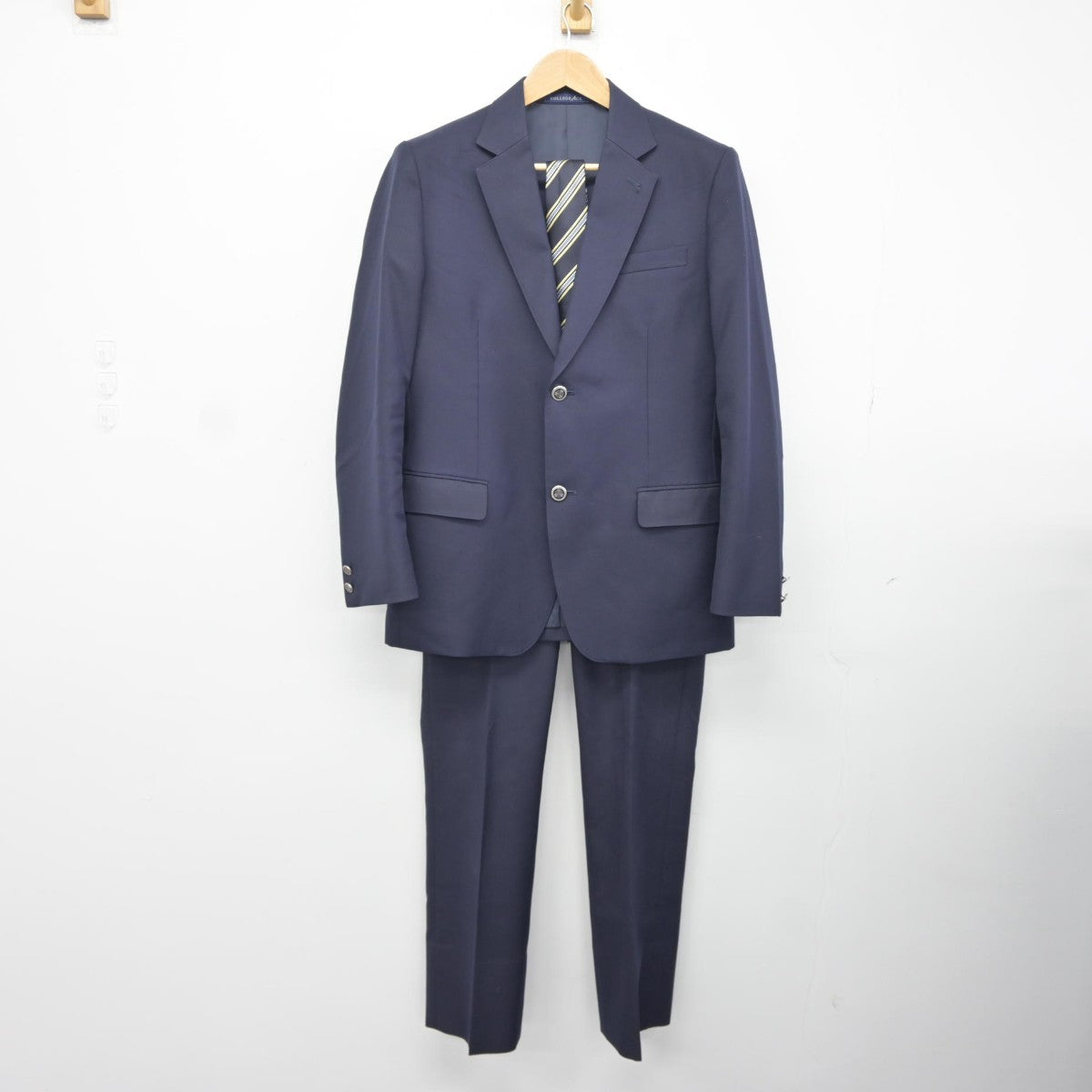 【中古】北海道 北広島高等学校 男子制服 4点（ブレザー・ニット・ズボン）sf037658