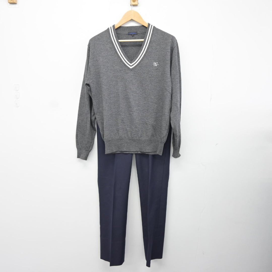 【中古】北海道 北広島高等学校 男子制服 4点（ブレザー・ニット・ズボン）sf037658 | 中古制服通販パレイド