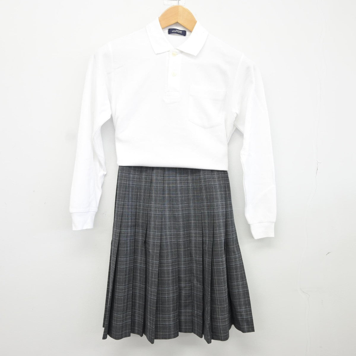 【中古】大阪府 中宮中学校 女子制服 2点（シャツ・スカート）sf037664