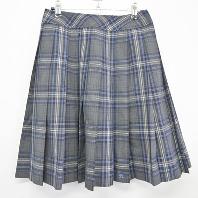 【中古】東京都 芦花中学校 女子制服 2点（ニットベスト・スカート）sf037686