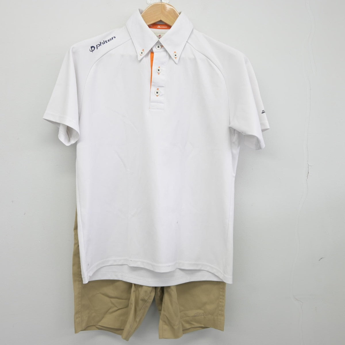 【中古】福岡県 中村学園三陽高等学校 男子制服 2点（シャツ・ズボン）sf037699