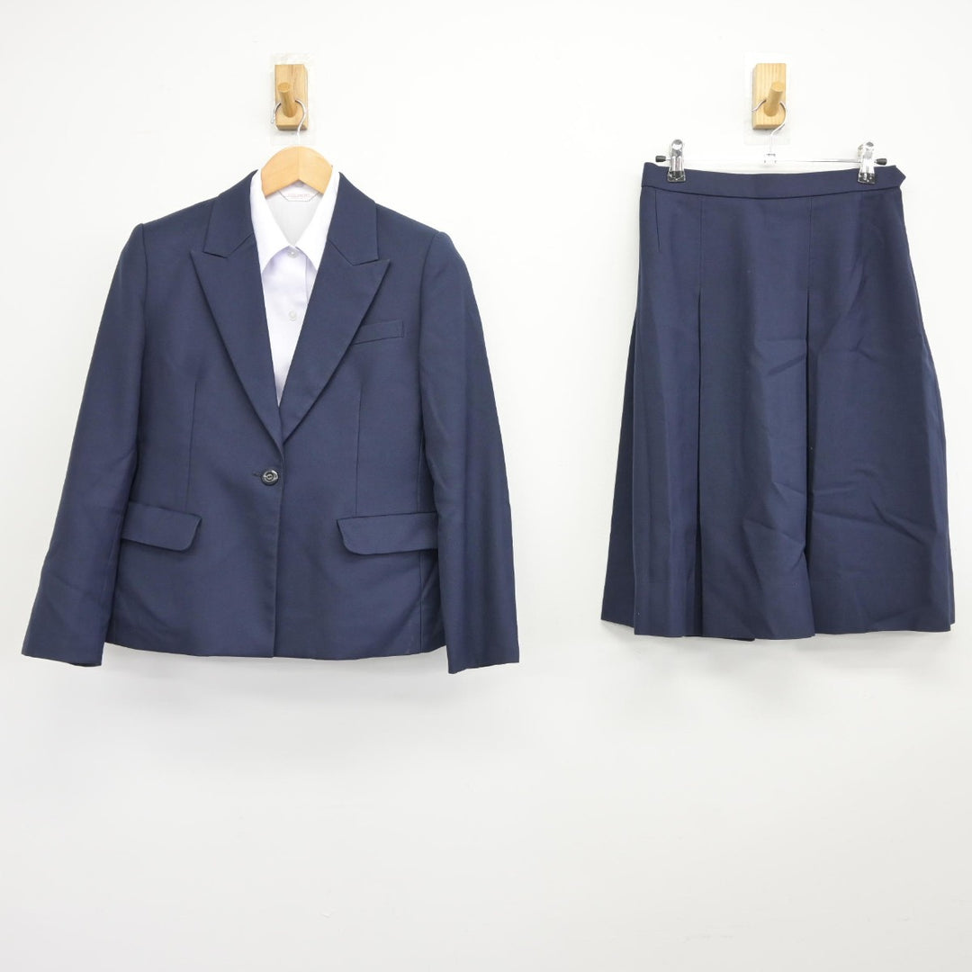 【中古】福岡県 福岡中央高等学校 女子制服 3点（ブレザー・シャツ・スカート）sf037703