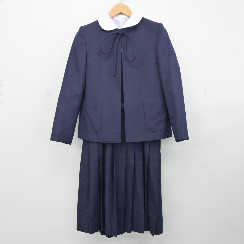 【中古】東京都 足立区立第十四中学校 女子制服 4点（ブレザー・シャツ・ジャンパースカート）sf037705