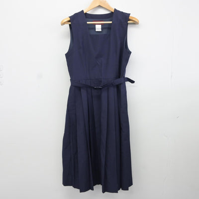 【中古】東京都 足立区立第十四中学校 女子制服 2点（シャツ・ジャンパースカート）sf037706