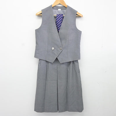 【中古】東京都 福生第二中学校 女子制服 4点（ブレザー・ベスト・スカート）sf037712