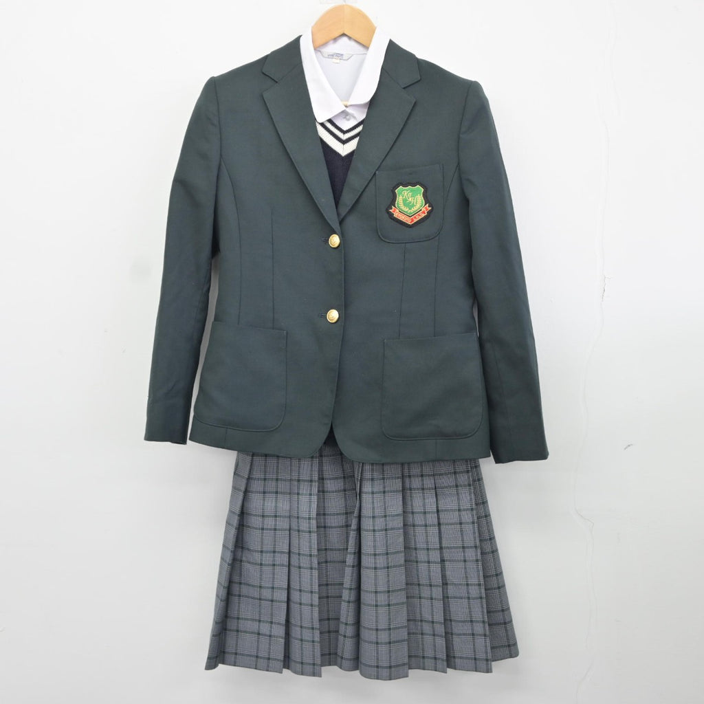 中古】岡山県 旭東中学校 女子制服 4点（ブレザー・シャツ・ニット・スカート）sf037718 | 中古制服通販パレイド