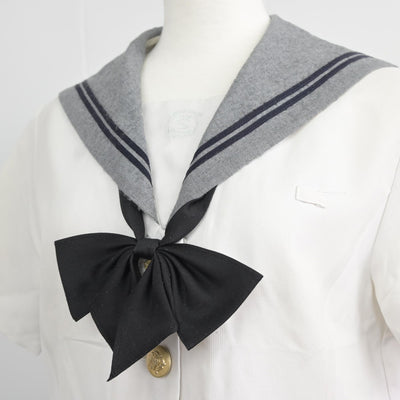 【中古】愛媛県 済美高等学校 女子制服 3点（セーラー服・スカート）sf037731