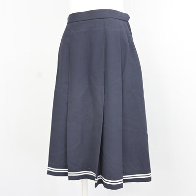 【中古】愛媛県 済美高等学校 女子制服 3点（セーラー服・スカート）sf037731