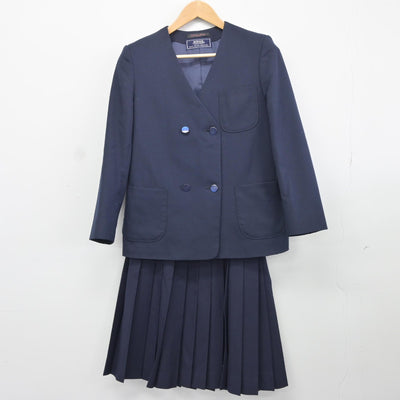 【中古】埼玉県 前原中学校 女子制服 3点（ブレザー・ベスト・スカート）sf037742