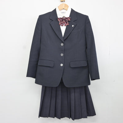 【中古】岩手県 紫波総合高等学校 女子制服 5点（ブレザー・シャツ・スカート）sf037747