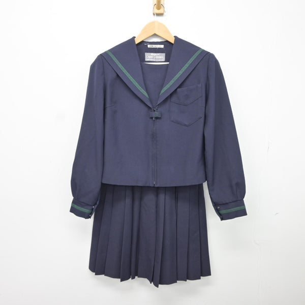 中古】大阪府 池田市立石橋中学校 女子制服 2点（セーラー服