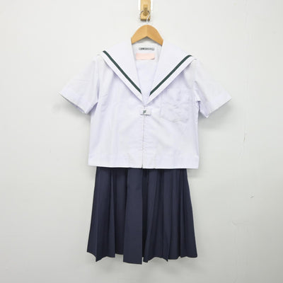 【中古】大阪府 池田市立石橋中学校 女子制服 3点（セーラー服・スカート）sf037752