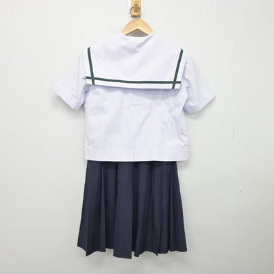 【中古】大阪府 池田市立石橋中学校 女子制服 3点（セーラー服・スカート）sf037752