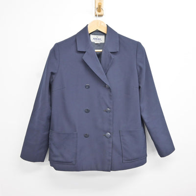 【中古】広島県 三和中学校 女子制服 3点（ブレザー・ジャンパースカート）sf037758