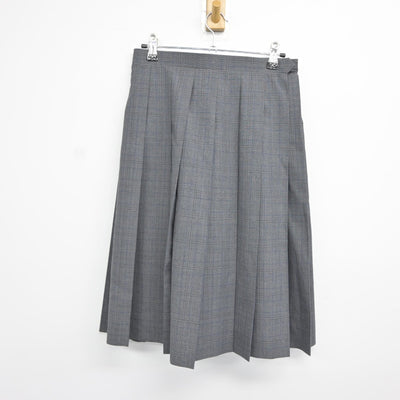 【中古】東京都 松江第四中学校 女子制服 4点（ニットベスト・シャツ・スカート）sf037762