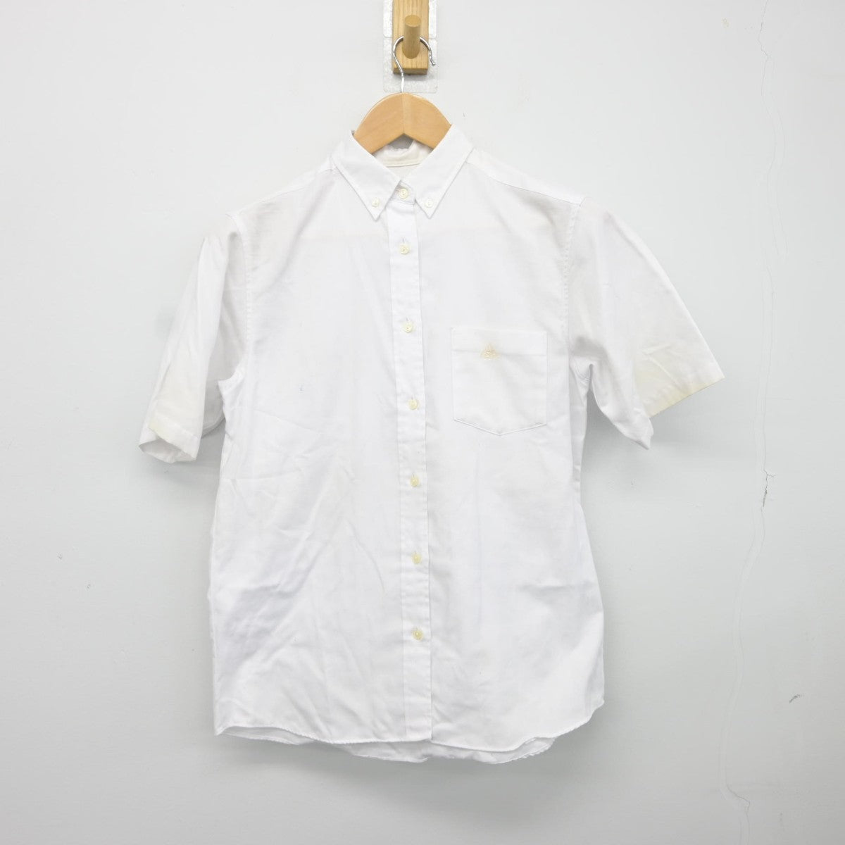 【中古】京都府 嵯峨中学校 女子制服 2点（シャツ・スカート）sf037771