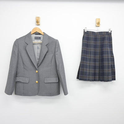 【中古】新潟県 八海高等学校 女子制服 2点（ブレザー・スカート）sf037784