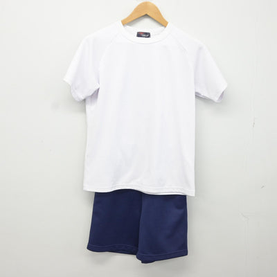 【中古】福岡県 那珂中学校 女子制服 2点（体操服 上・体操服 下）sf037791