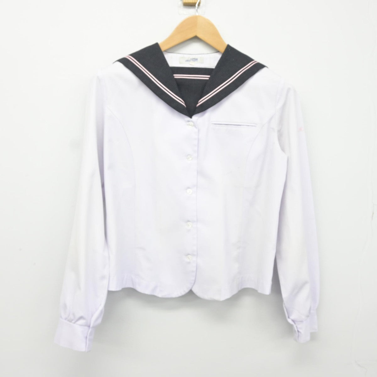 【中古】広島県 瀬戸内高等学校 女子制服 2点（ニット・セーラー服）sf037823