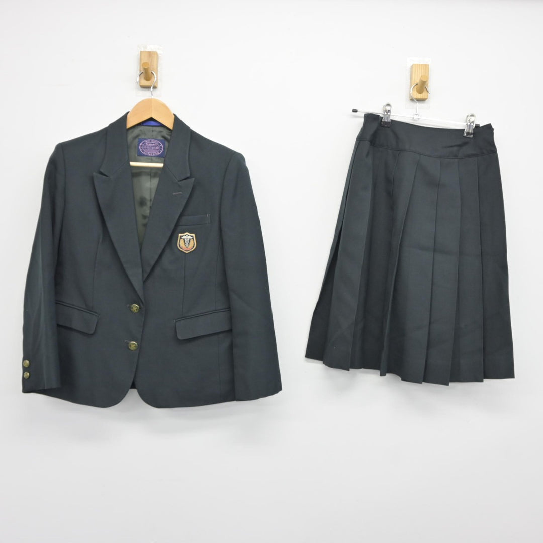 【中古】長崎県 佐世保商業高等学校 女子制服 2点（ブレザー・スカート）sf037827