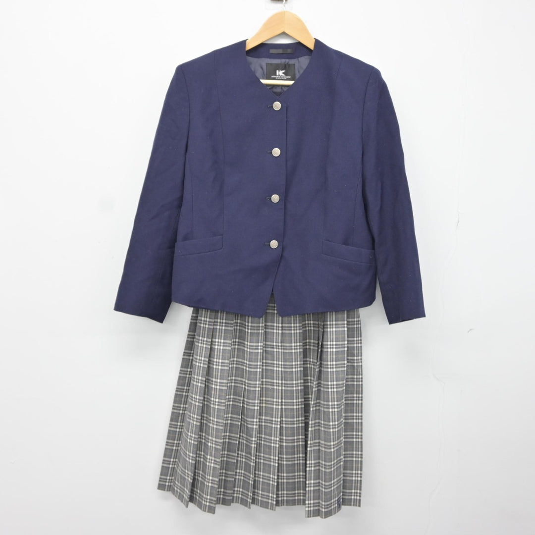 大阪高等学校　制服　女子　スカート 中古】大阪府 大阪学園大阪高等学校 女子制服 4点 (ブレザー