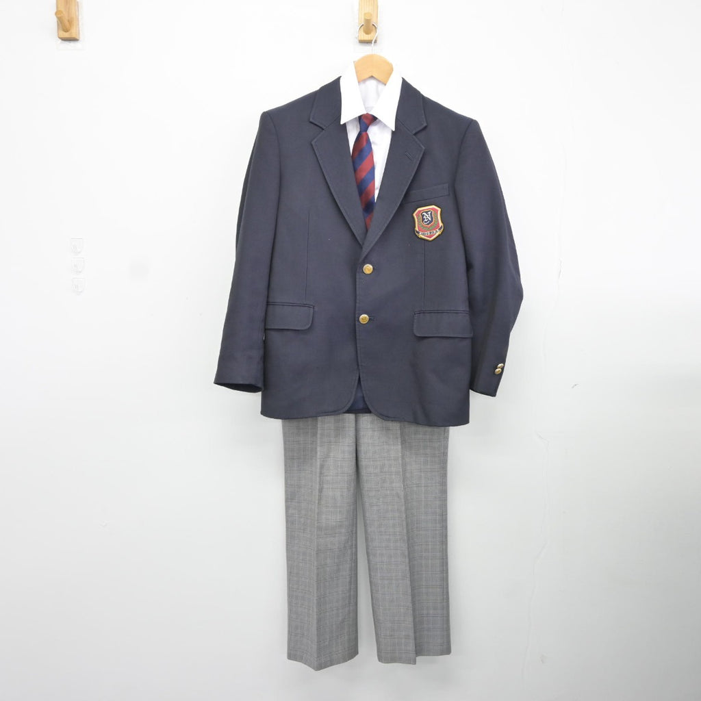 【中古】埼玉県 戸田市立新曽中学校 男子制服 4点（ブレザー・シャツ・ズボン）sf037858 | 中古制服通販パレイド