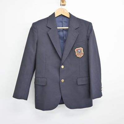 【中古】埼玉県 戸田市立新曽中学校 男子制服 3点（ブレザー・シャツ・ズボン）sf037859