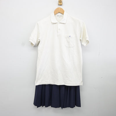 【中古】兵庫県 宝塚市立高司中学校 女子制服 2点（シャツ・スカート）sf037860