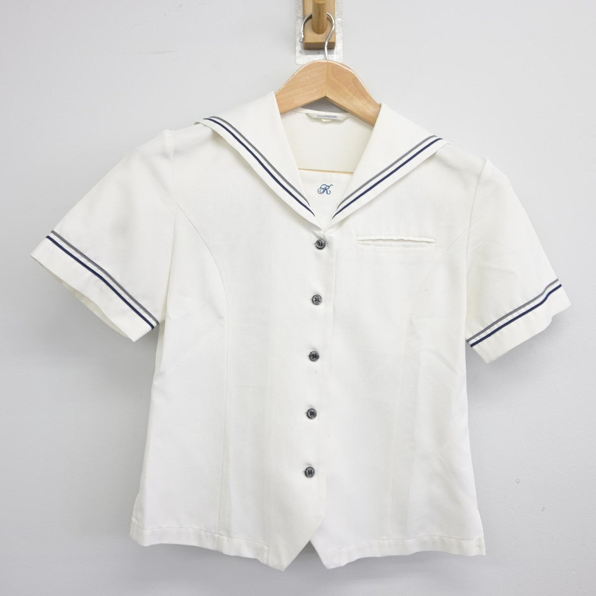 【中古】埼玉県 大宮開成中学校 女子制服 2点（セーラー服）sf037866