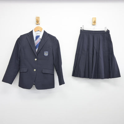 【中古】埼玉県 大宮開成高等学校 女子制服 4点（ブレザー・シャツ・スカート）sf037869