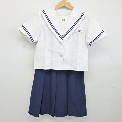 【中古】兵庫県 北摂三田高等学校 女子制服 2点（セーラー服・スカート）sf037877