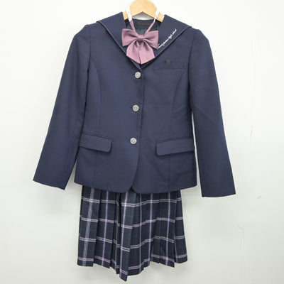 【中古】北海道 巴中学校 女子制服 5点（ブレザー・ベスト・スカート）sf037881