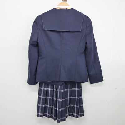 【中古】北海道 巴中学校 女子制服 5点（ブレザー・ベスト・スカート）sf037881