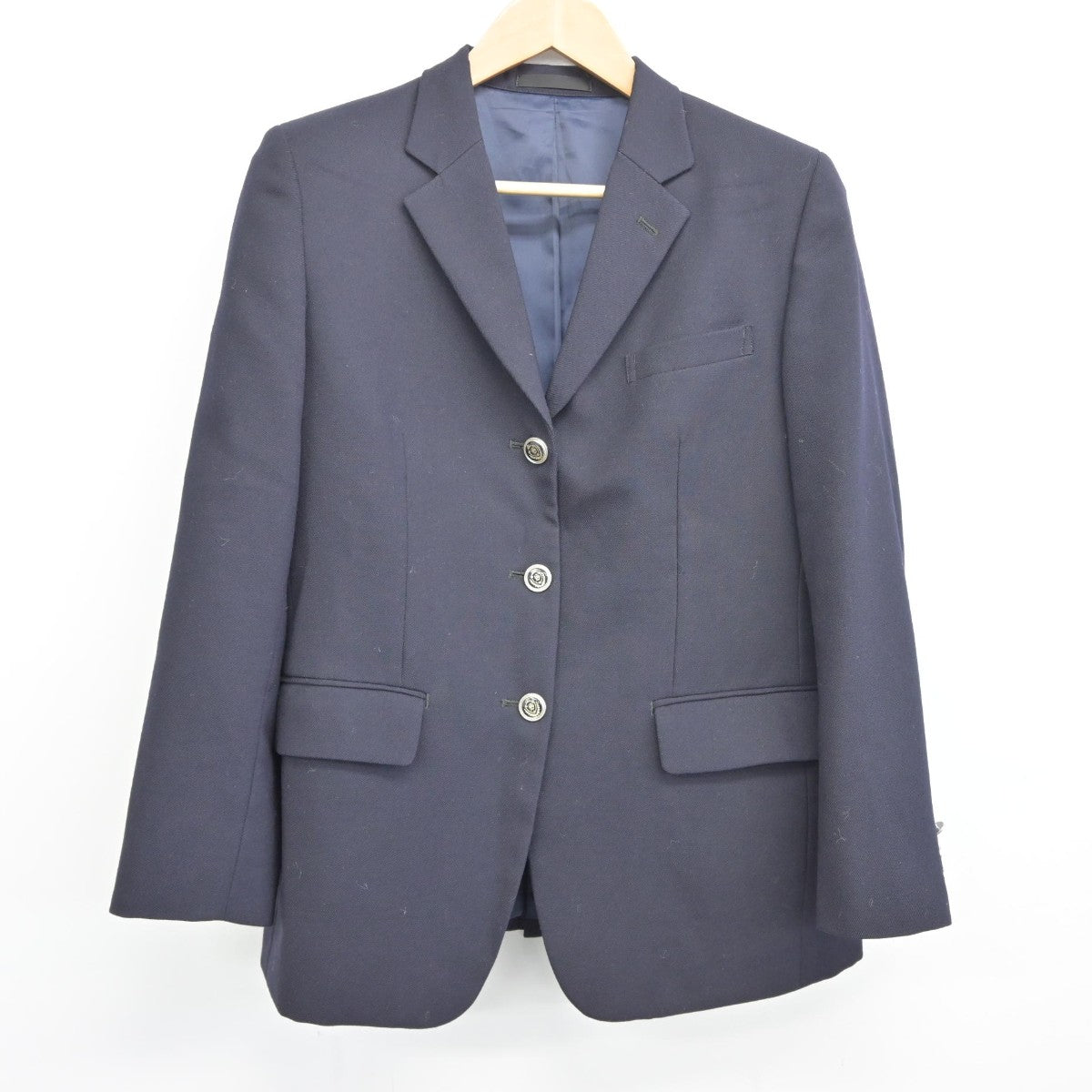 【中古】神奈川県 住吉高等学校 女子制服 5点（ブレザー・スカート）sf037882