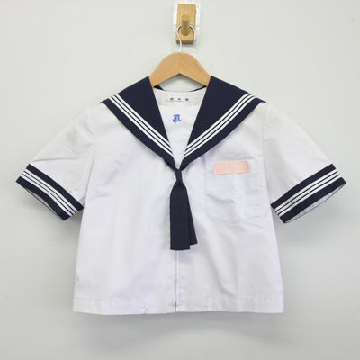 【中古】大分県 上野ヶ丘中学校 女子制服 4点（セーラー服・スカート）sf037907