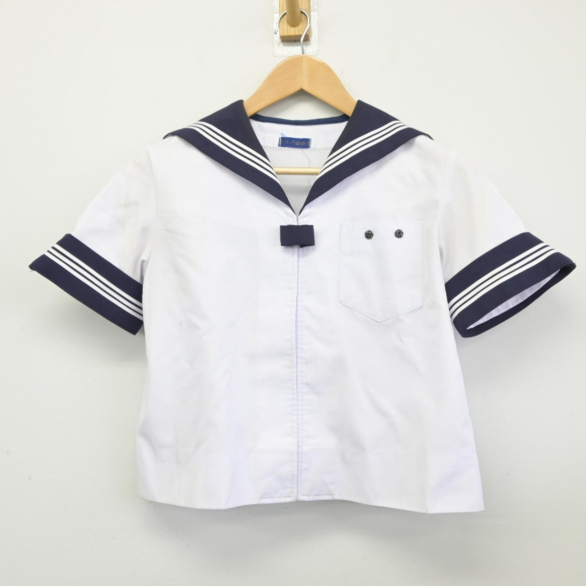 【中古】山梨県 昭和町立押原中学校 女子制服 2点（セーラー服・スカート）sf037912