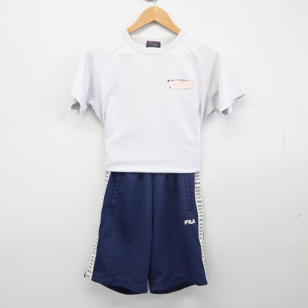 【中古】群馬県 前橋市立第七中学校 女子制服 2点（体操服 上・体操服 下）sf037918