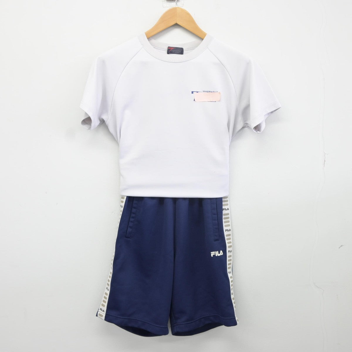 【中古】群馬県 前橋市立第七中学校 女子制服 2点（体操服 上・体操服 下）sf037918