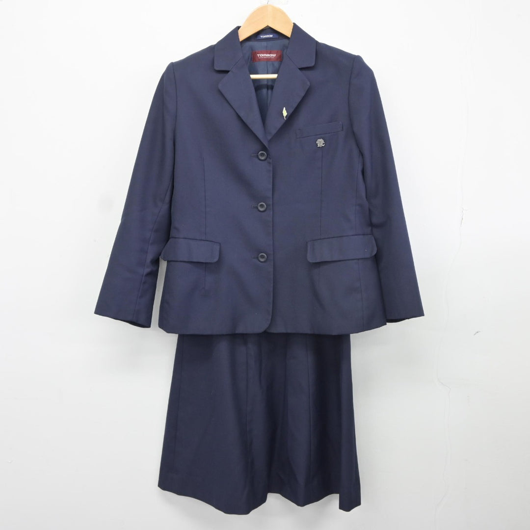 【中古】群馬県 高崎商業高等学校 女子制服 3点（ブレザー・ベスト・スカート）sf037919