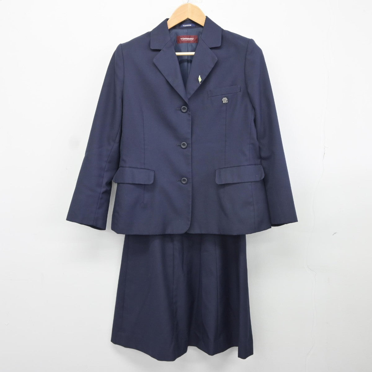 【中古】群馬県 高崎商業高等学校 女子制服 3点（ブレザー・ベスト・スカート）sf037919