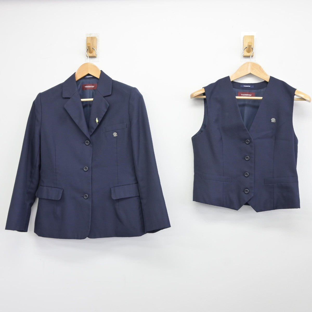 【中古】群馬県 高崎商業高等学校 女子制服 3点（ブレザー・ベスト・スカート）sf037919