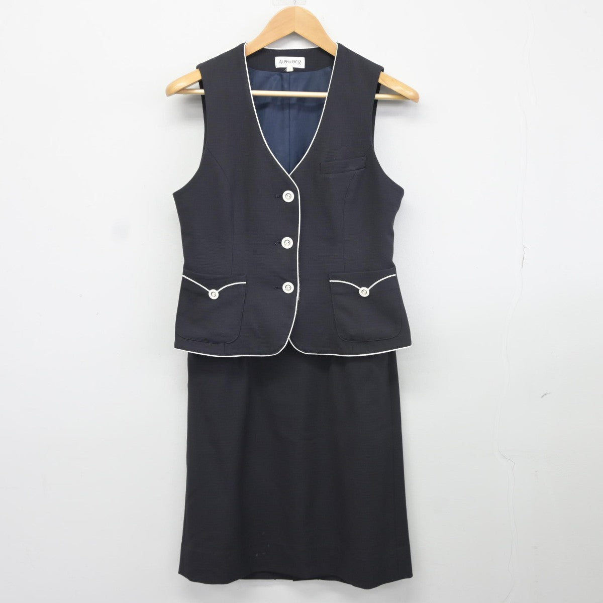 【中古】愛知県 JA愛知北農業協同組合 女子制服 2点（ベスト・スカート）sf037926