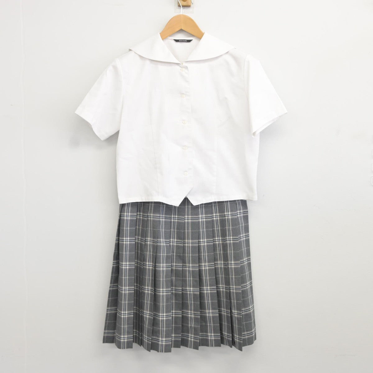 【中古】栃木県 宇都宮文星女子高等学校 女子制服 3点（シャツ・スカート）sf037942