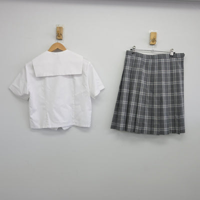 【中古】栃木県 宇都宮文星女子高等学校 女子制服 3点（シャツ・スカート）sf037942