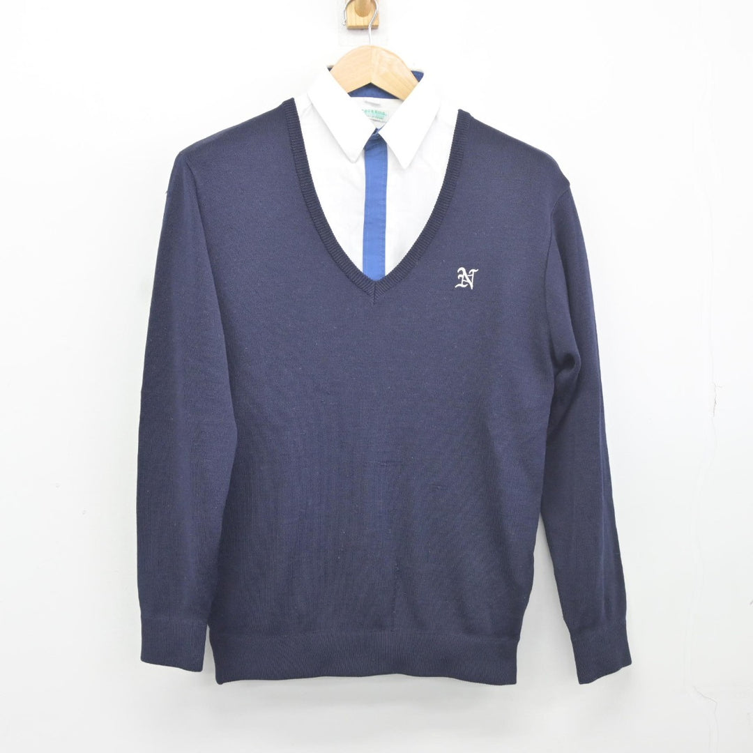 中古】奈良県 西大和学園中学校 男子制服 2点（ニット・シャツ）sf037950 | 中古制服通販パレイド