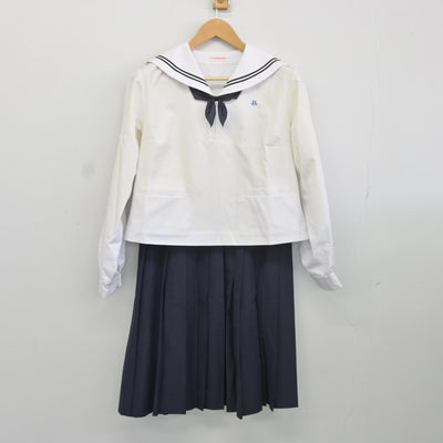 【中古】青森県 八戸東高等学校 女子制服 4点（シャツ・スカート）sf037959